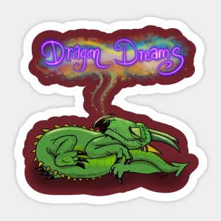 Dragon dreams are the bestest dreams Sticker